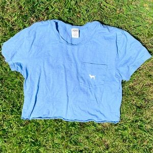 PINK victoria’s secret blue top